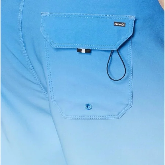Hurley Men's Ocean Blue Board Shorts - Picture 3 of 3